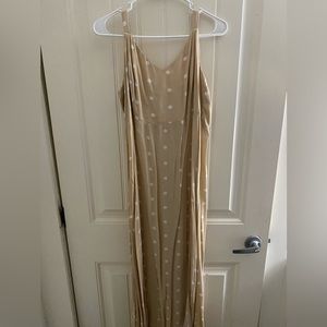 old navy cream midi dress